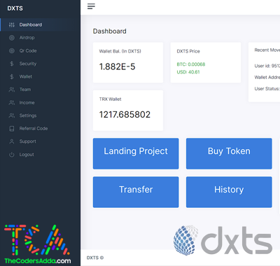 DXTS Cryptocurrency